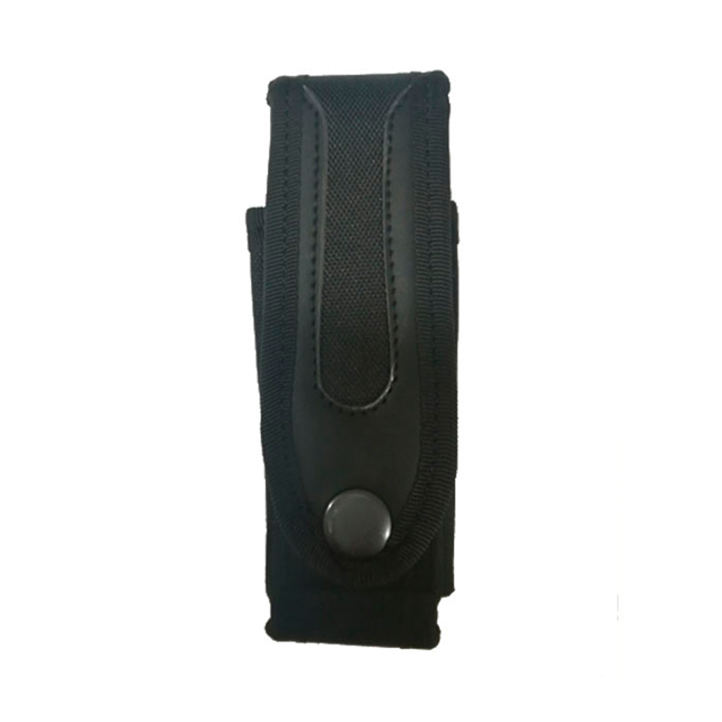 POUCH CARGADOR FUELLE CORDURA/PIEL NEGRO