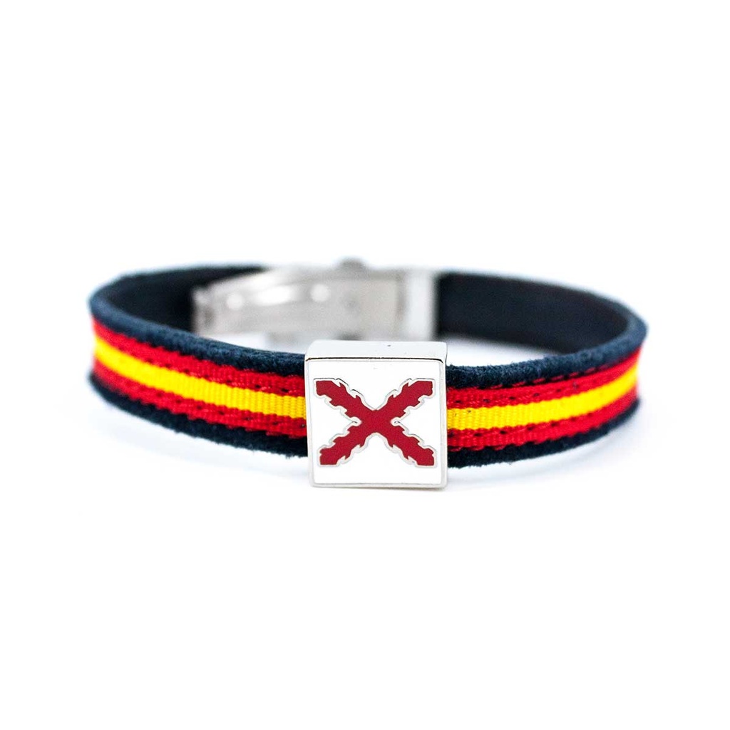 PULSERA ESPAÑA BORGOÑA CHAPA MARINO ESPAÑA