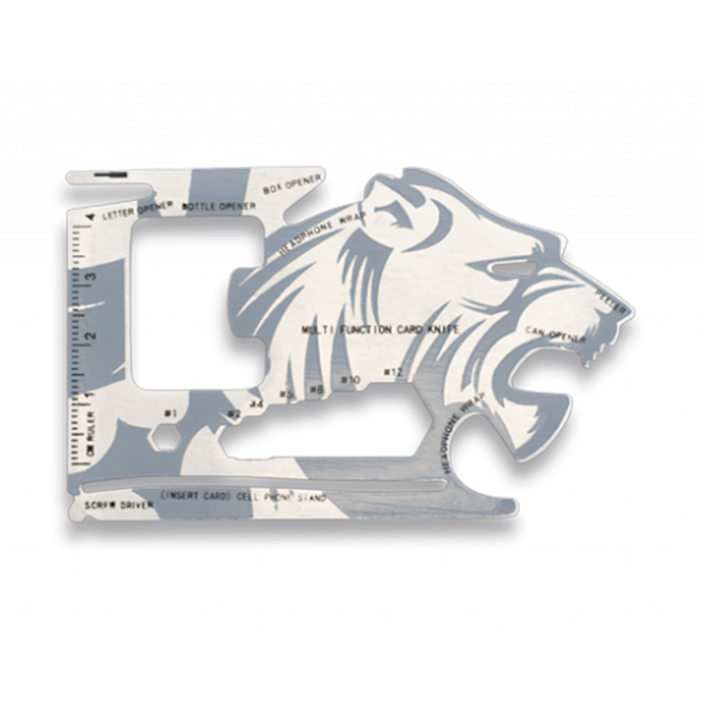 TARJETA MULTIHERRAMIENTA BARBARIC TIGRE PLATA