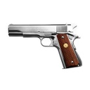 PISTOLA MARUI COLT MARK IV SERIES 70 NICKEL PLATA
