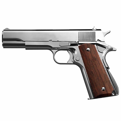 [TM142573] PISTOLA MARUI MARK IV SERIES 70 NICKEL PLATA