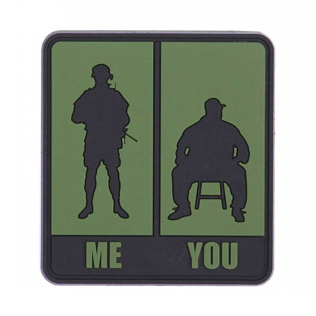 PARCHE PVC 3D ME YOU VERDE