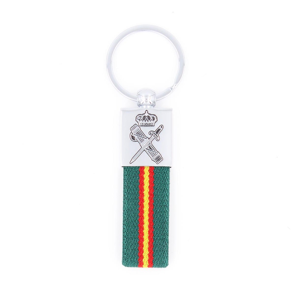 LLAVERO GUARDIA CIVIL ESPAÑA ARRIBA META. VERDE