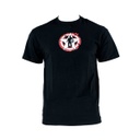 CAMISETA LOGO CAPITAN AMERICA NEGRA