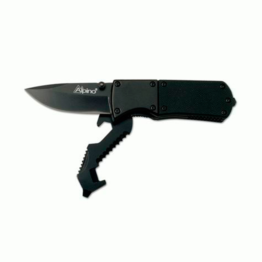 NAVAJA ALPINO CON DOBLE SIERRA CAJA ALUMINIO NEGRA