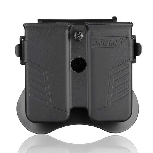 [2-M2MPU00/AM-MPU] FUNDA CARGADOR PISTOLA RIGIDA AMOMAX UNIVERSAL AM-MPU NEGRA
