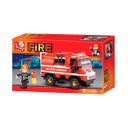 MUÑECO SLUBAN BOMBERO FIRE 133 PCS 413145 ROJO