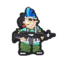PARCHE PVC 3D DODDY JERK VERDE-NEGRO