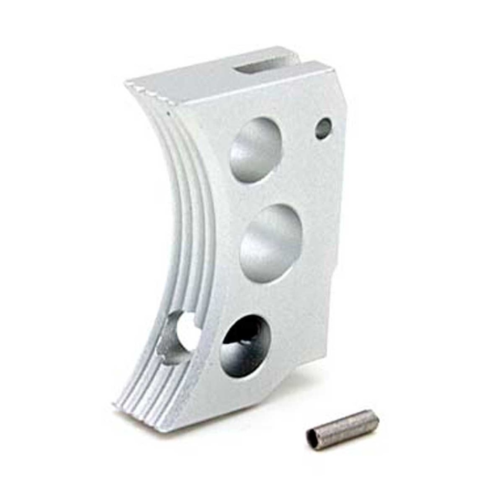 AIP ALUMINIUM TRIGGER (TYPE F) FOR MARUI HICAPA SILVER/SHORT