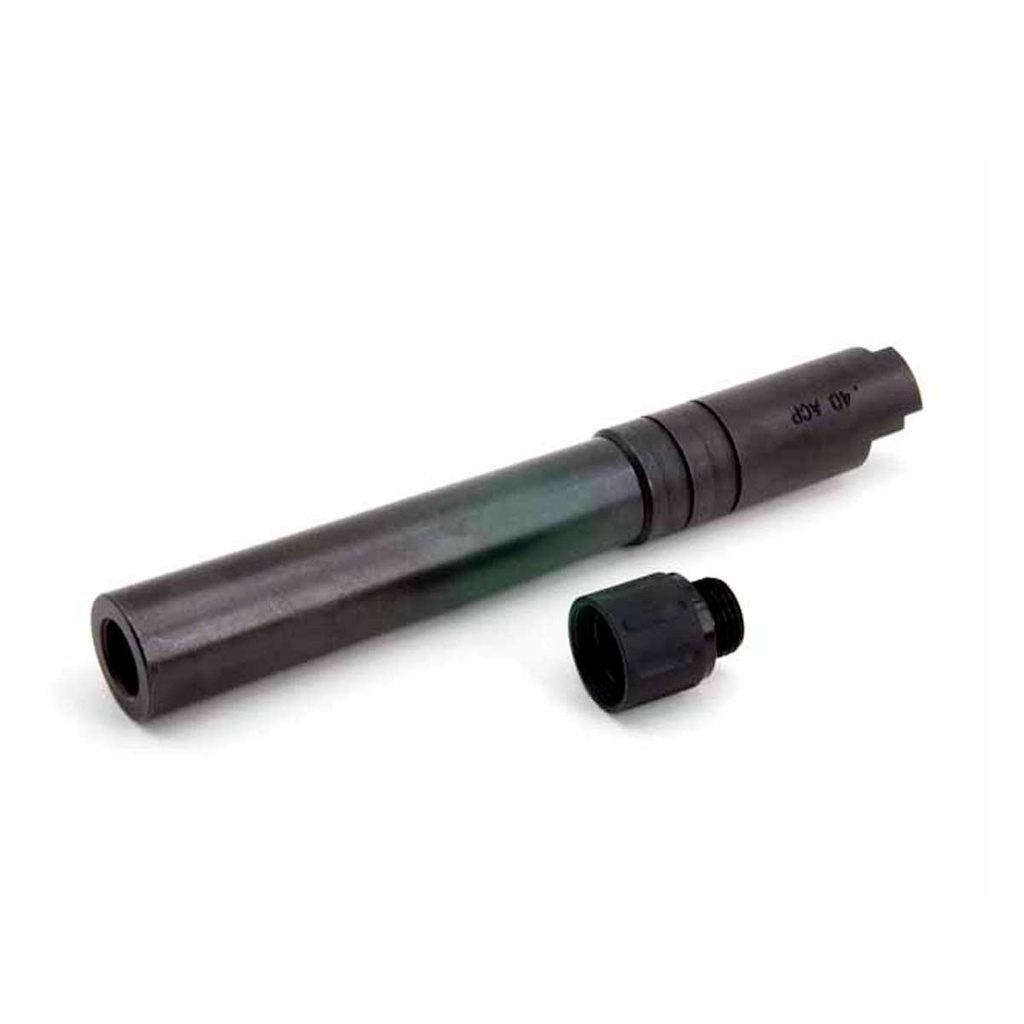AIP STAINLESS STEEL THREADED OUTER BARREL-TM HI-CAPA 5.1 BLACK