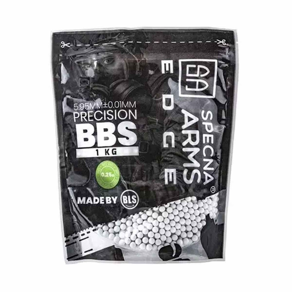 BOLAS SPECNA ARMS EDGE BIO PRECISION BLS 0.25G 1KG BLANCA
