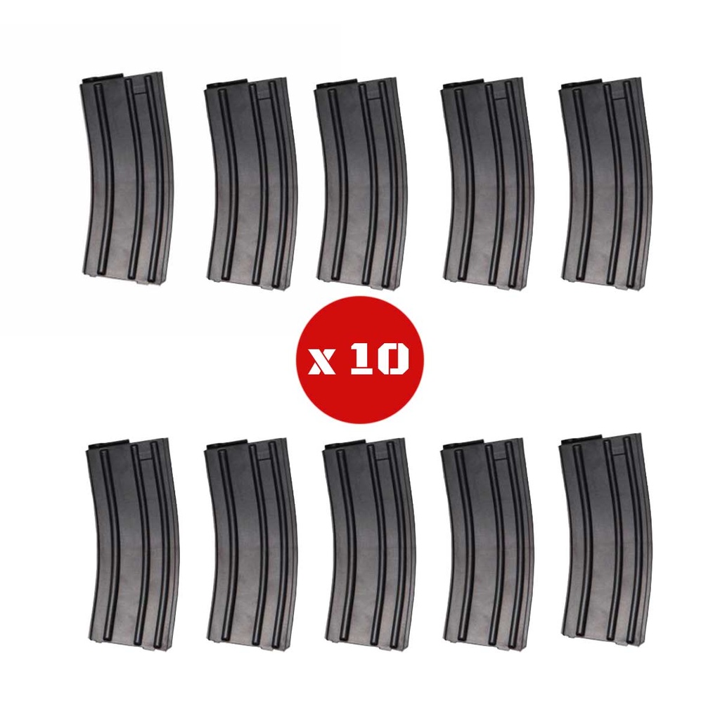 CARGADOR FUSIL M4 ASG 140RDS 10PCS NEGRO