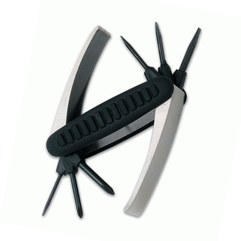 MULTIUSOS DESTORNILLADOR 6PCS NEGRO-PLATA