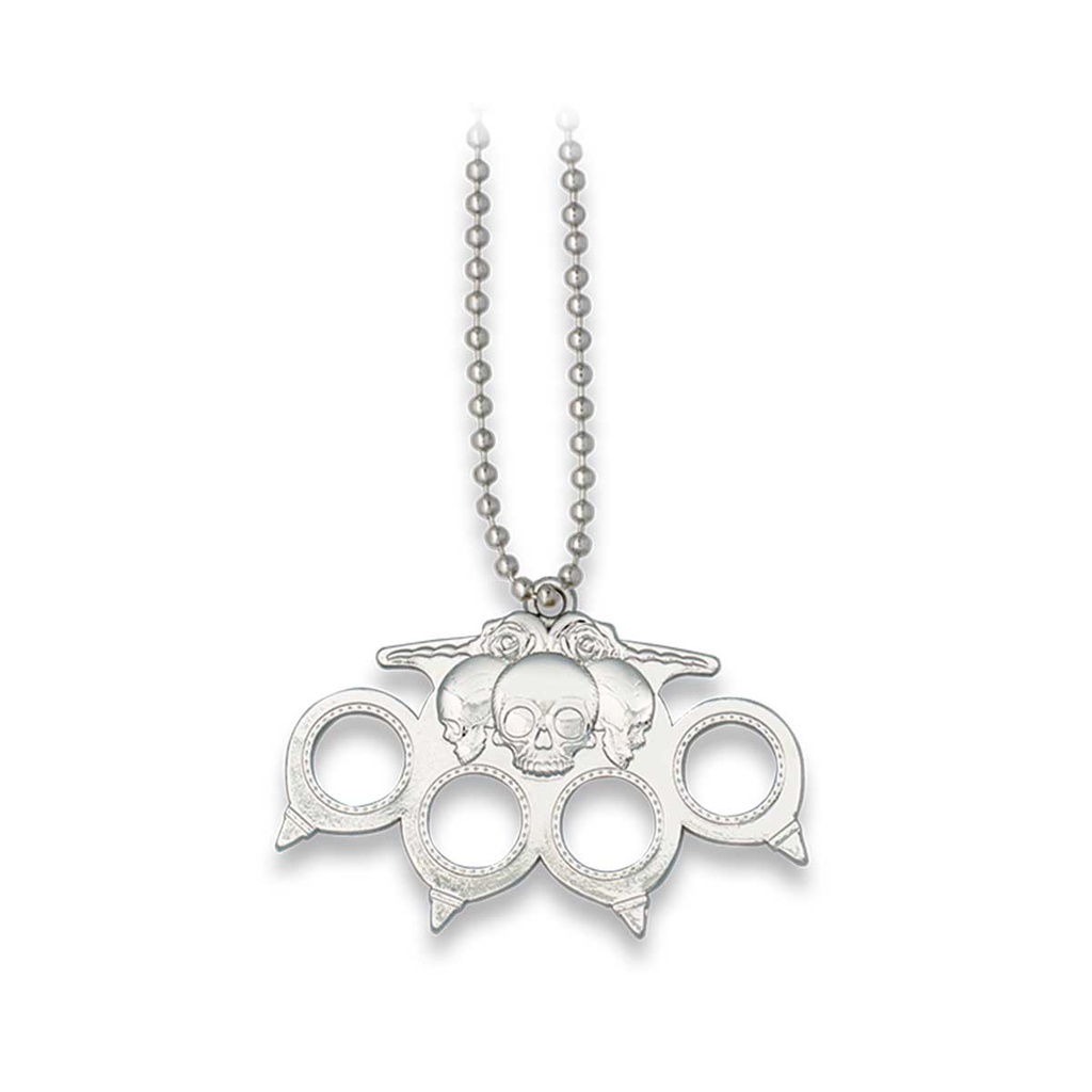 COLGANTE PUÑO AMERICANO PUNTAS ALBAINOX PLATA