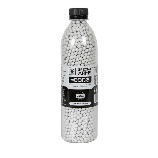 [SPE-16-029712-00] BOLAS SPECNA ARMS CORE 0.25G BOTELLA 3000PCS BLANCA