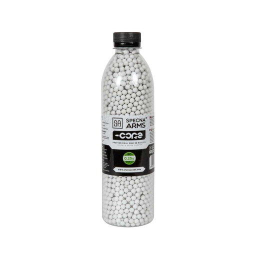 [SPE-16-029717-00] BOLAS SPECNA ARMS CORE BIO 0.25G BOTELLA 3000PCS BLANCA