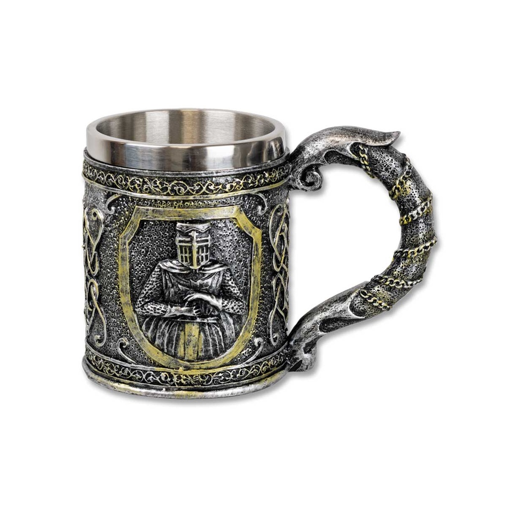 TAZA TEMPLARIOS CABALLERO GRIS