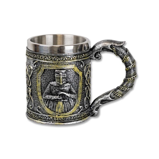 [39038] TAZA TEMPLARIOS CABALLERO GRIS
