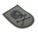 PARCHE LUSITANIA CALAVERA GRANDE C/VELCRO VERDE