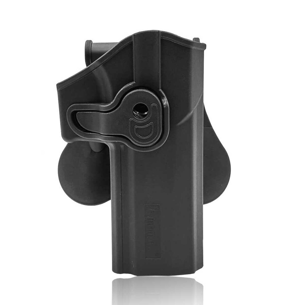 FUNDA PISTOLA RIGIDA AMOMAX SIG SAUER P320 GRANDE NEGRA