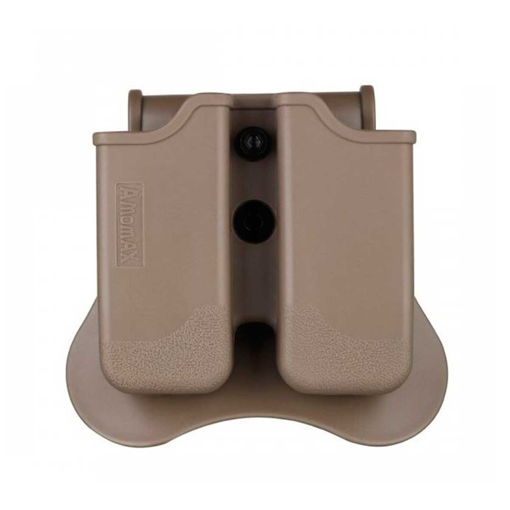 FUNDA CARGADOR RIGIDA AMOMAX M9/P226/P09 TAN