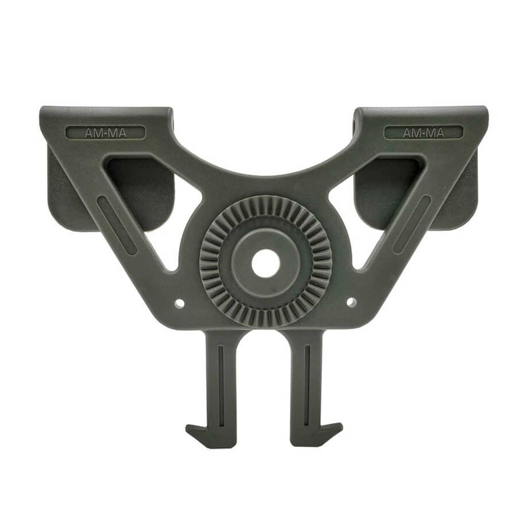 ADAPTADOR PISTOLA RIGIDO MOLLE AMOMAX TRIANGULO VERDE