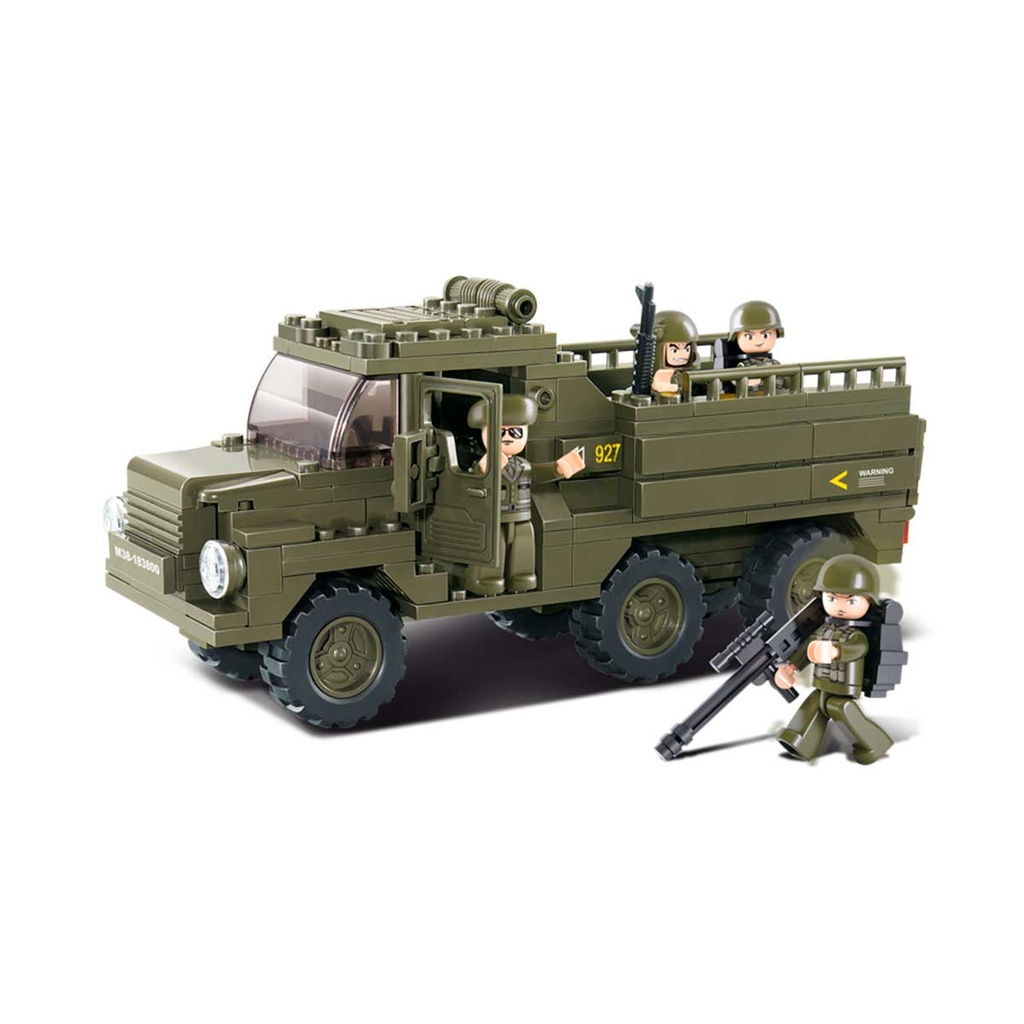 CAMION TRANSPORTE PESADO SLUBAN 230 PCS VERDE