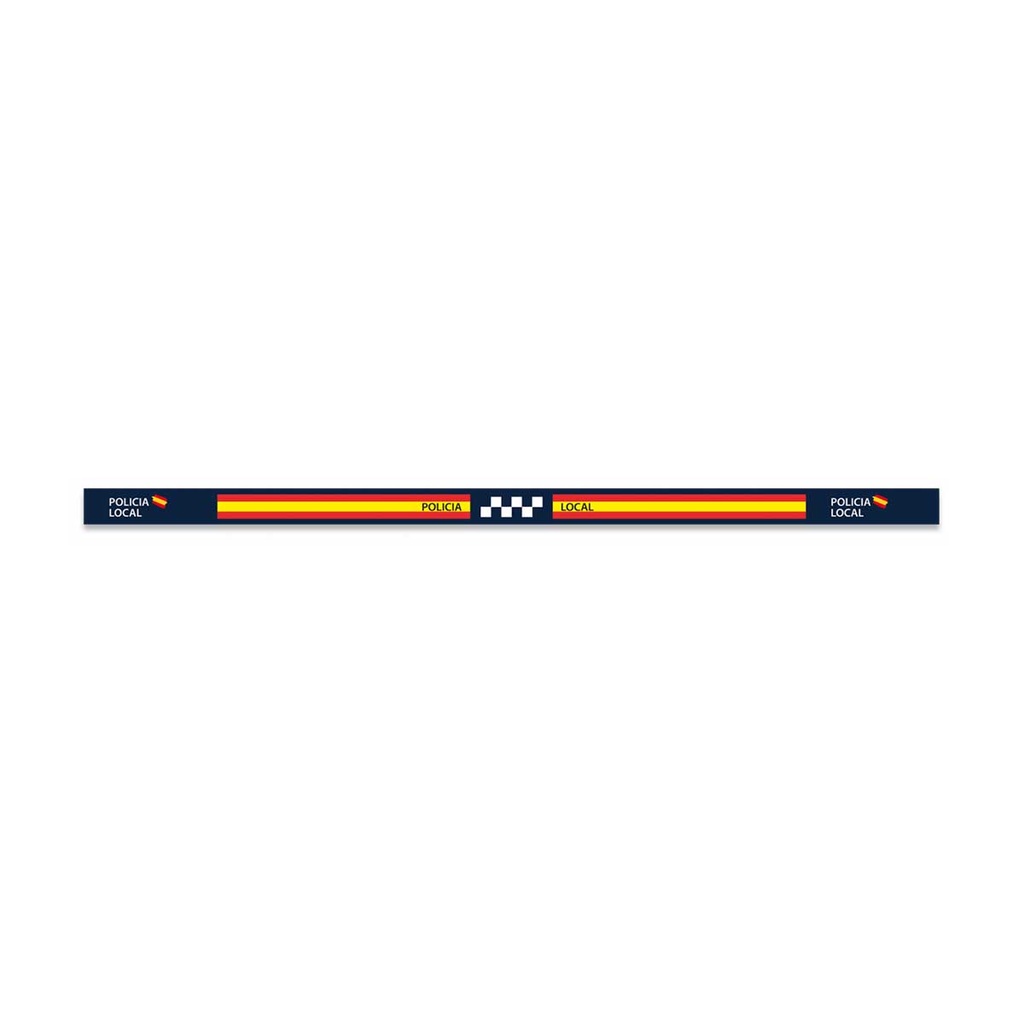 PULSERA CINTA BANDERA ESPAÑA 6PCS POLICIA LOCAL