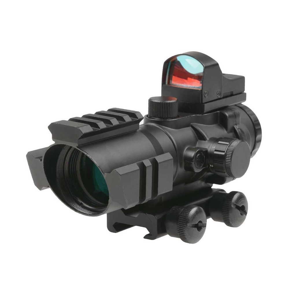 VISOR RHINO THETA OPTICS 4X32 C/MICRO RED DOT NEGRO