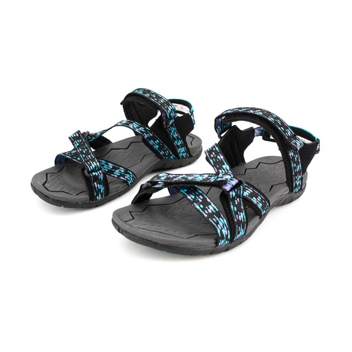 [0090085001-37] SANDALIA HITEC CLOUD MUJER GRIS/TUQUESA (37)