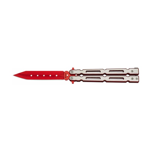 [02161] NAVAJA ALBAINOX MARIPOSA 9.7CM ROJA