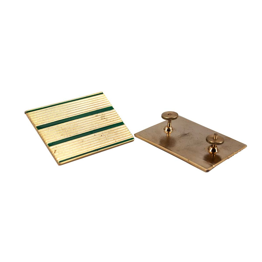 GALON METALICO M5 PAR SARGENTO AIRE VERDE-DORADO