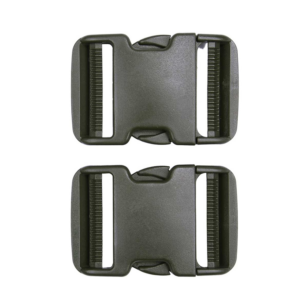HEBILLA PVC LISA 101INC 5CM 2 UND.VERDE