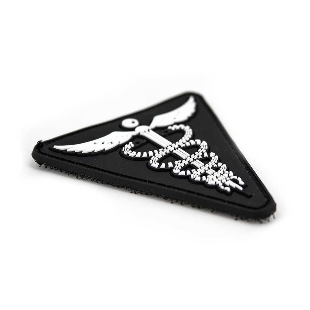 PARCHE PVC MEDICAL C/VELCRO TRIANGULO NEGRO