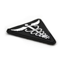 PARCHE PVC MEDICAL C/VELCRO TRIANGULO NEGRO