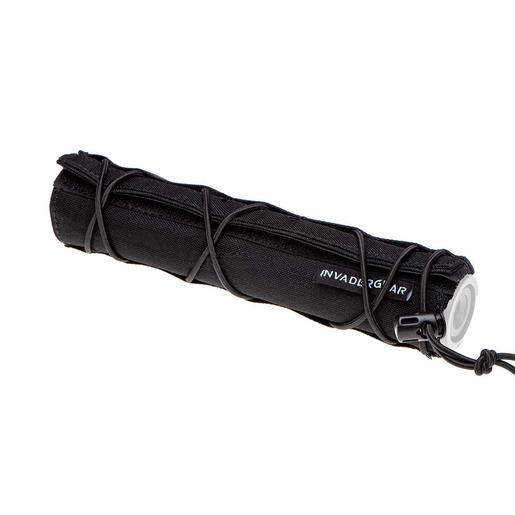 FUNDA SILENCIADOR INVADER GEAR 22CM NEGRA