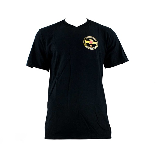[IW100370-BK-2XL] CAMISETA IMMORTAL EJERCITO DEL AIRE CIRCULO AMARILLO NEGRA (2XL)