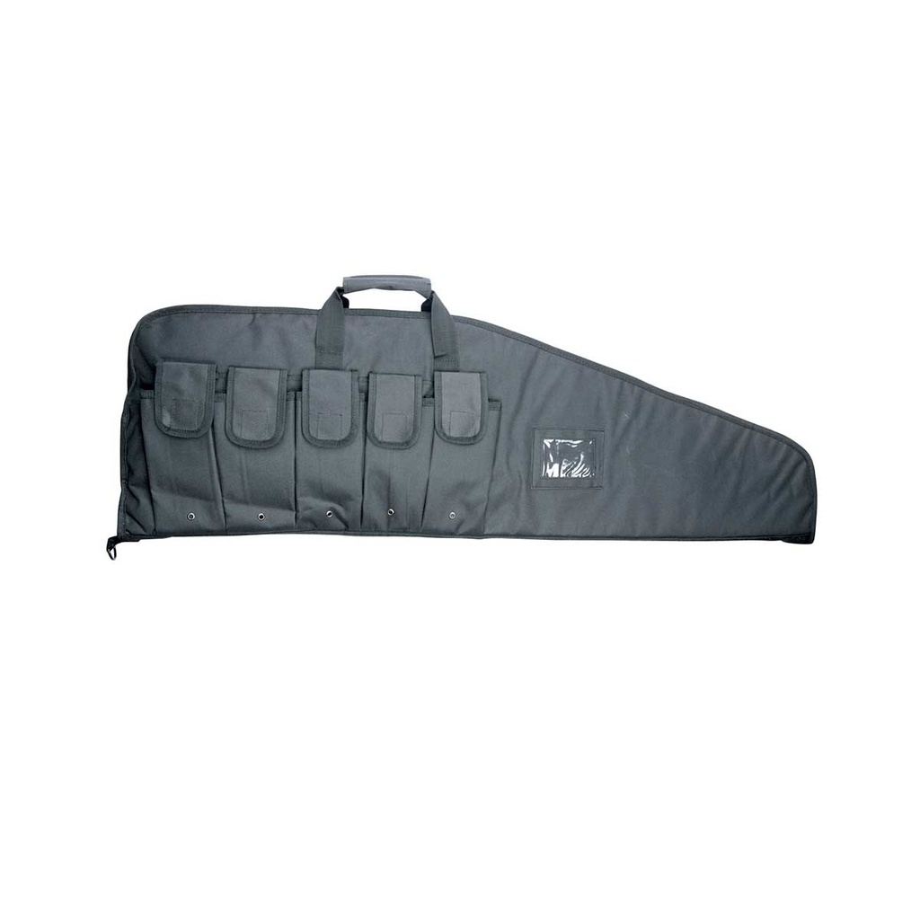 FUNDA FUSIL ASG CON BOLSILLOS 105 X 32 NEGRA