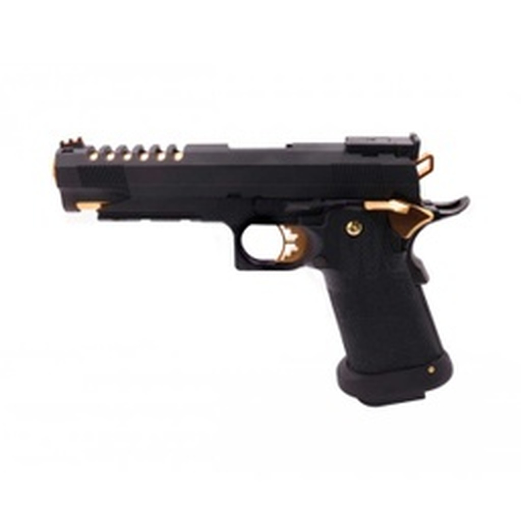 PISTOLA AW CUSTOM HI CAPA 5.1HX2701 FULL METAL NEGRA-DORADA