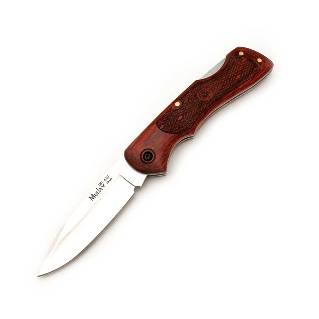 NAVAJA MUELA C/FUNDA MADERA LAMINADA