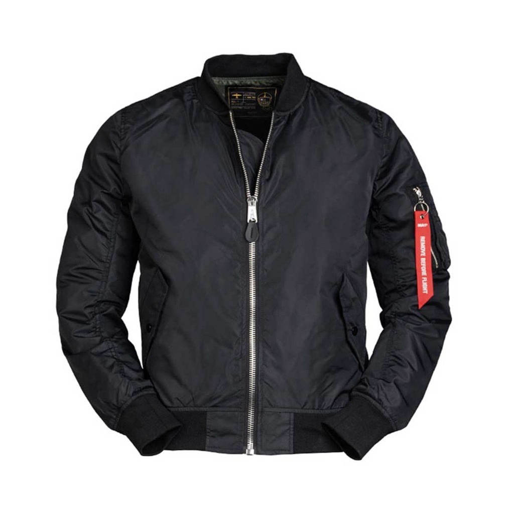 CAZADORA MILTEC MA1 SUMMER FINA NEGRA
