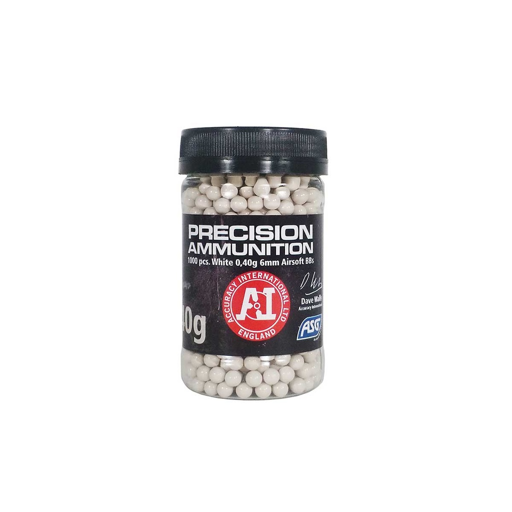 BOLAS ASG PRECISION 0.40G 1000RDS BLANCA