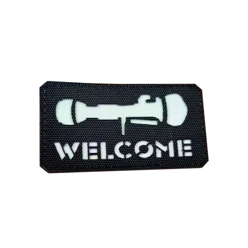 [CZ2994] PARCHE  BAZUCA WELCOME IR NEGRO