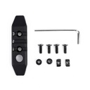 RAIL METAL 3 HUECOS ENGANCHE M/KEYMOD ALUMINIO NEGRO