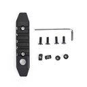 RAIL METAL 5 HUECOS ENGANCHE M/KEYMOD ALUMINIO NEGRO