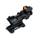 VISOR AIM-O ESTILO ACOG 4X32 QD C/RED DOT NEGRO