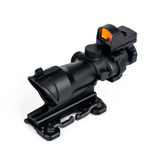 [AO5316-BK] VISOR AIM-O ESTILO ACOG 4X32 QD C/RED DOT NEGRO