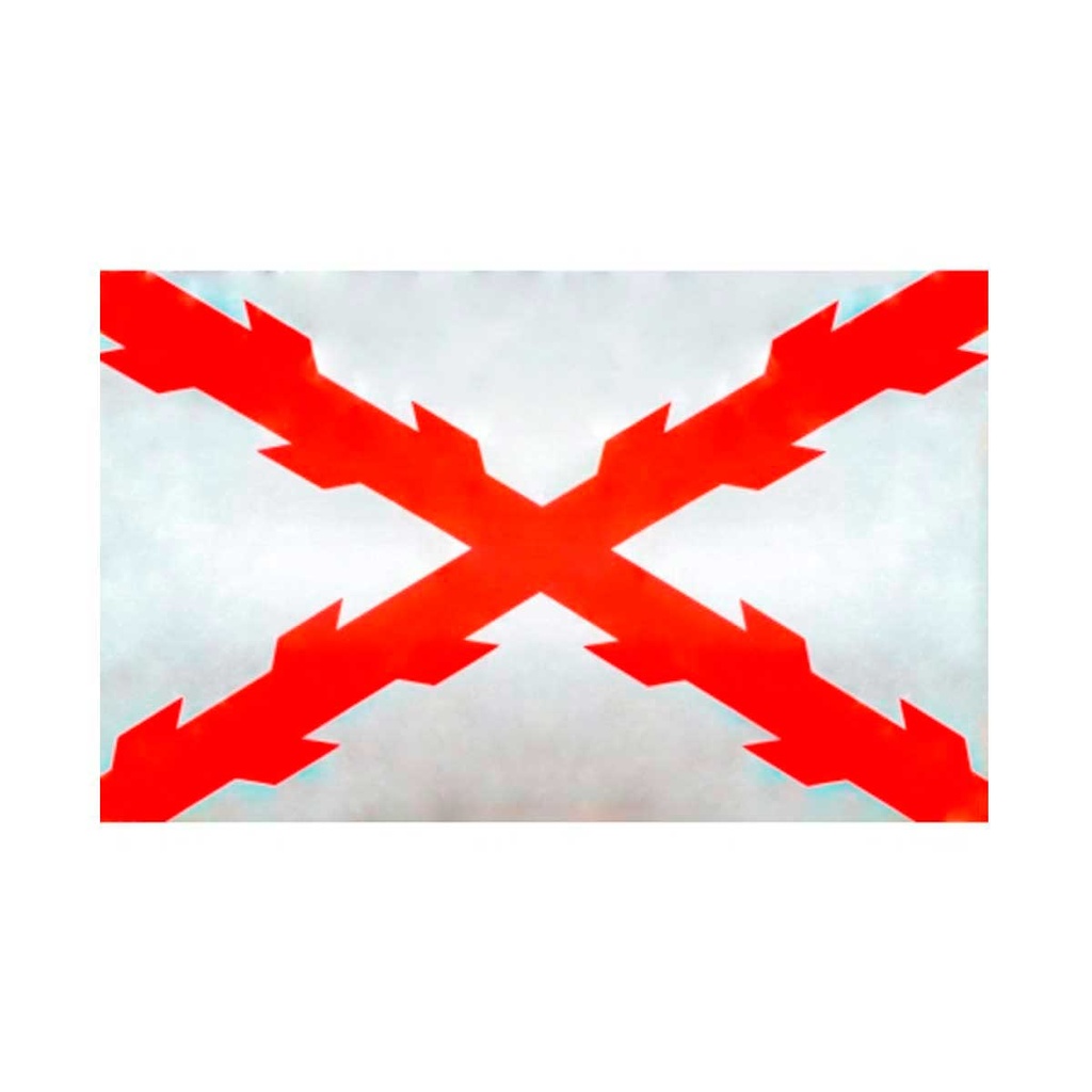 BANDERA BORGOÑA RASO 150 X 90 BLANCA/ROJA