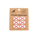 PEGATINA BORGOÑA ABULTADA 6PCS