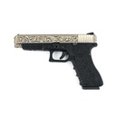 PISTOLA WE G34 ETCHED FULL METAL DORADO NEGRA